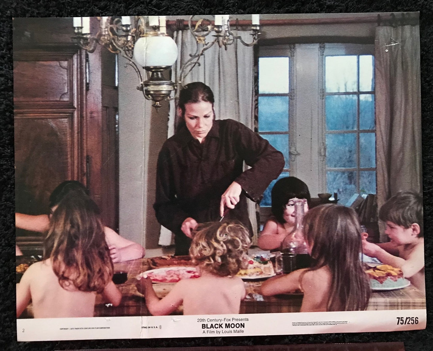 ORIGINAL LOBBY CARD - BLACK MOON (b) - 1975 - #2 key card - Cathryn Harrison, Therese Giehse, Alexandra Stewart, Joe Dallesandro