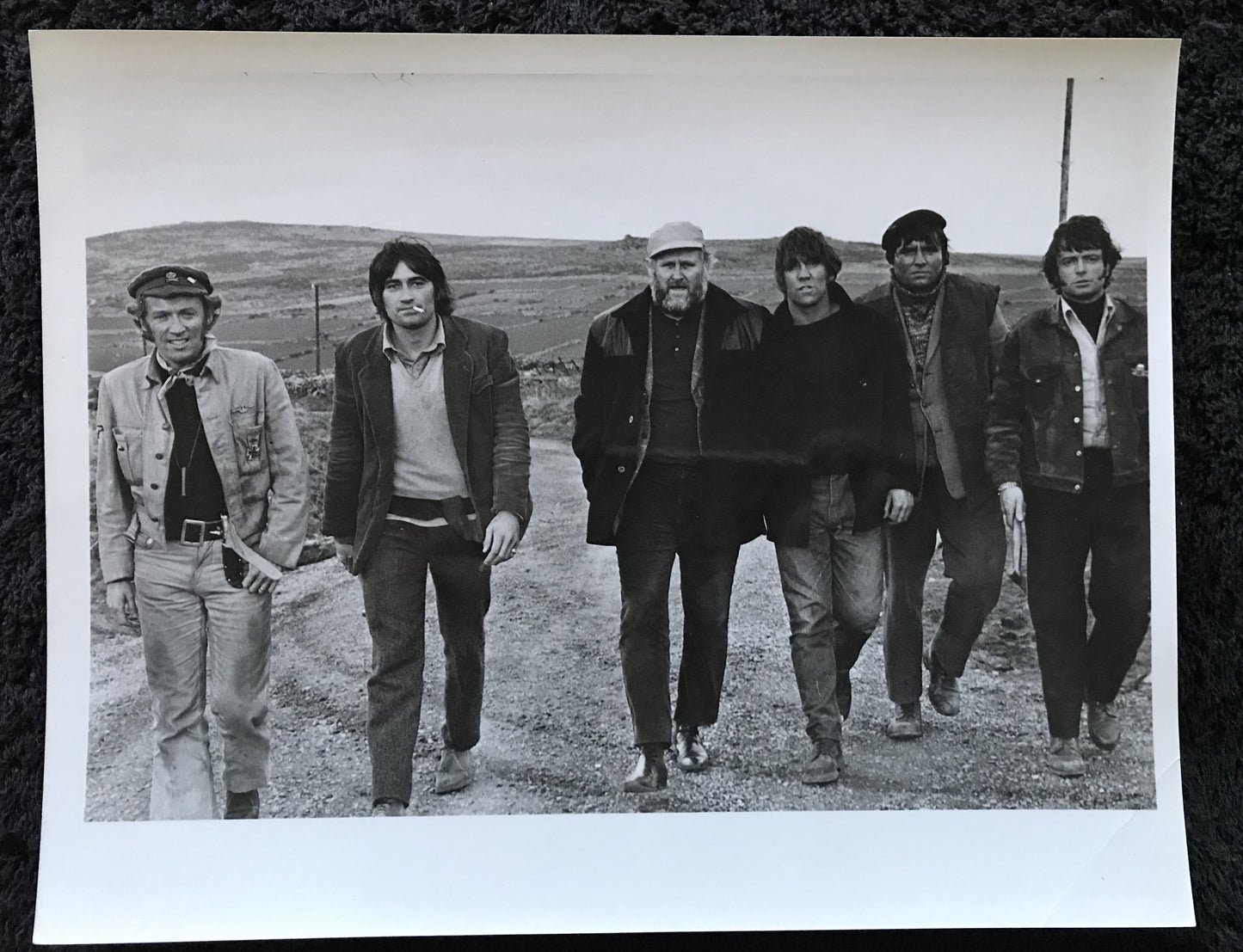 ORIGINAL MOVIE STILLS - STRAW DOGS - 1971 - group of 8 small - Dustin Hoffman, Susan George, Peter Vaughan, T. P. McKenna, Del Henney