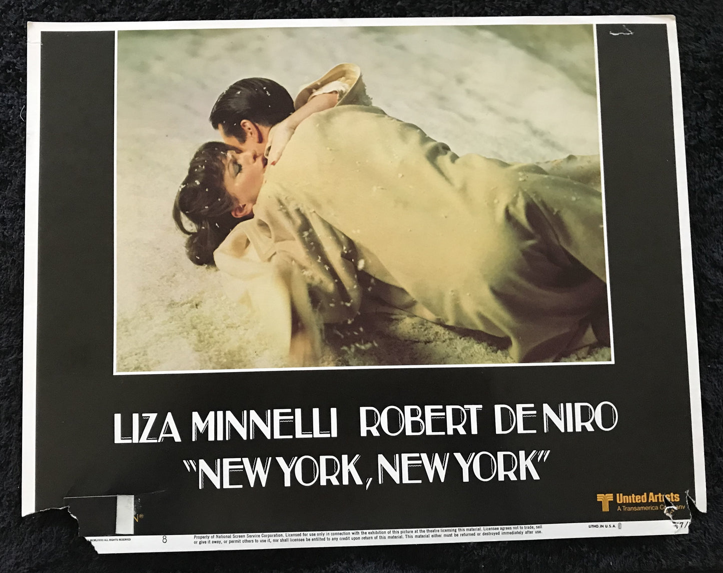 ORIGINAL LOBBY CARDS - NEW YORK, NEW YORK - 1977 - group of 7 cards - Liza Minnelli, Robert De Niro, Lionel Stander, Barry Primus