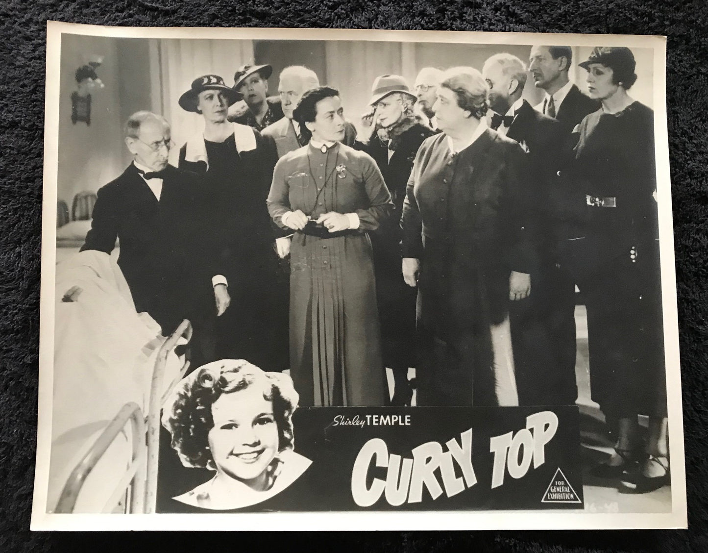 ORIGINAL LOBBY CARDS - CURLY TOP - 1935 - set of 8 - Shirley Temple, John Boles, Rochelle Hudson, Arthur Treacher