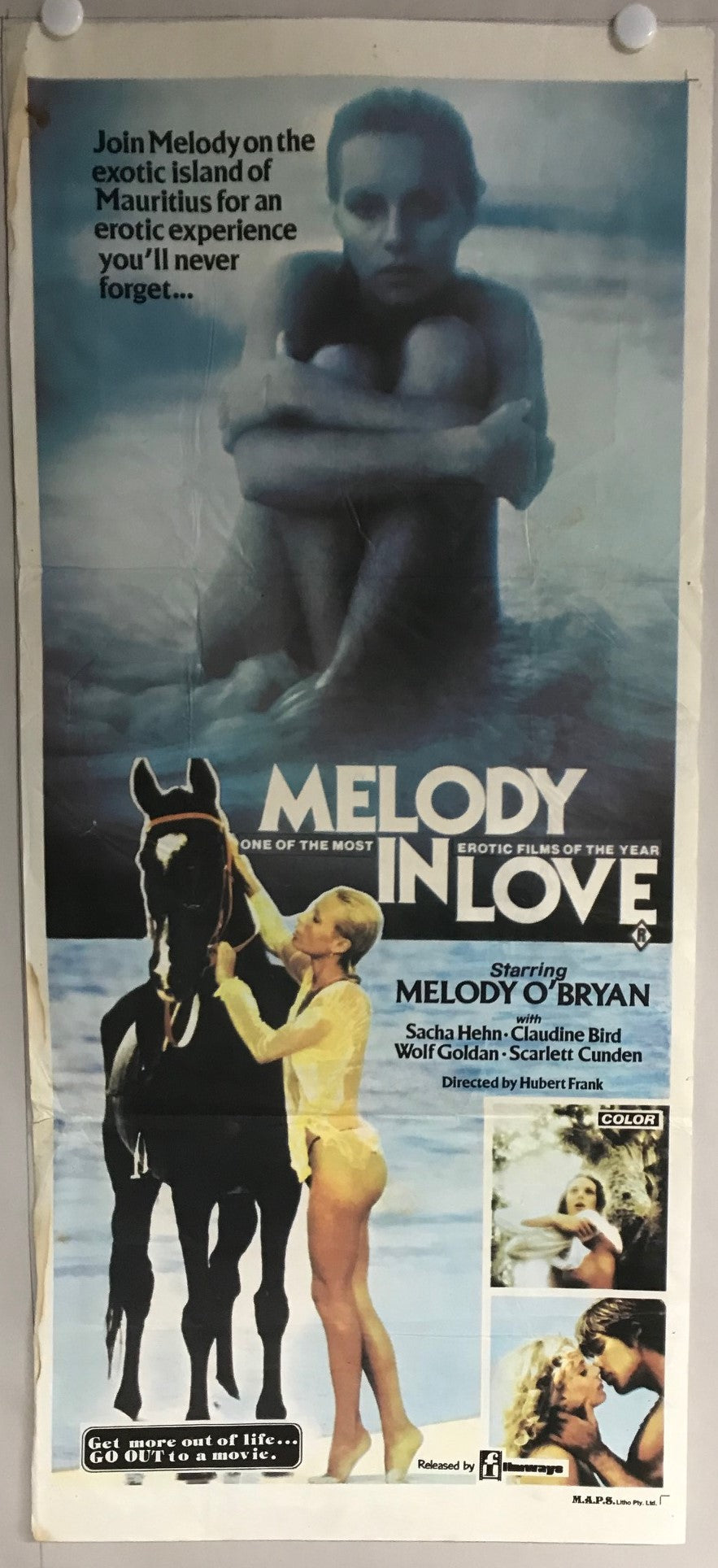 ORIGINAL DAYBILL MOVIE POSTER - MELODY IN LOVE (b) - 1978