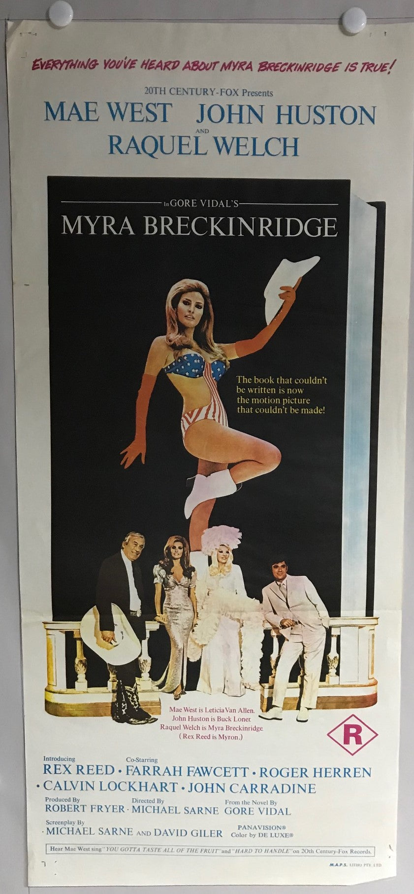 ORIGINAL DAYBILL MOVIE POSTER - MYRA BRECKINRIDGE (a) - 1970