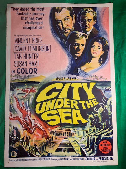 MOVIE POSTER AUSTRALIAN ONE SHEET - "CITY UNDER THE SEA" - 1967