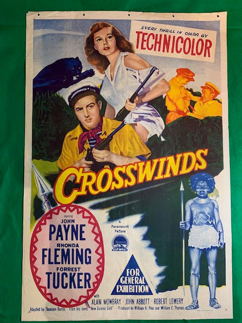 MOVIE POSTER AUSTRALIAN ONE SHEET - "CROSSWINDS" - 1949