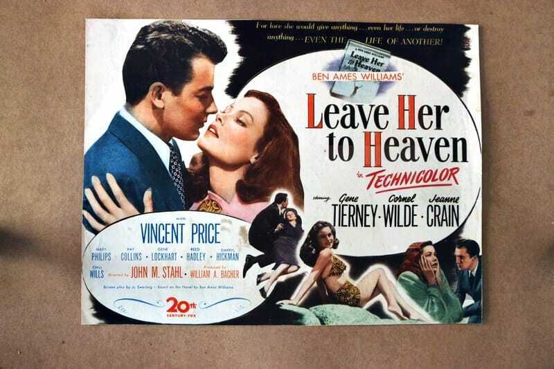 ORIGINAL LOBBY CARD - LEAVE HER TO HEAVEN - 1946 - title card