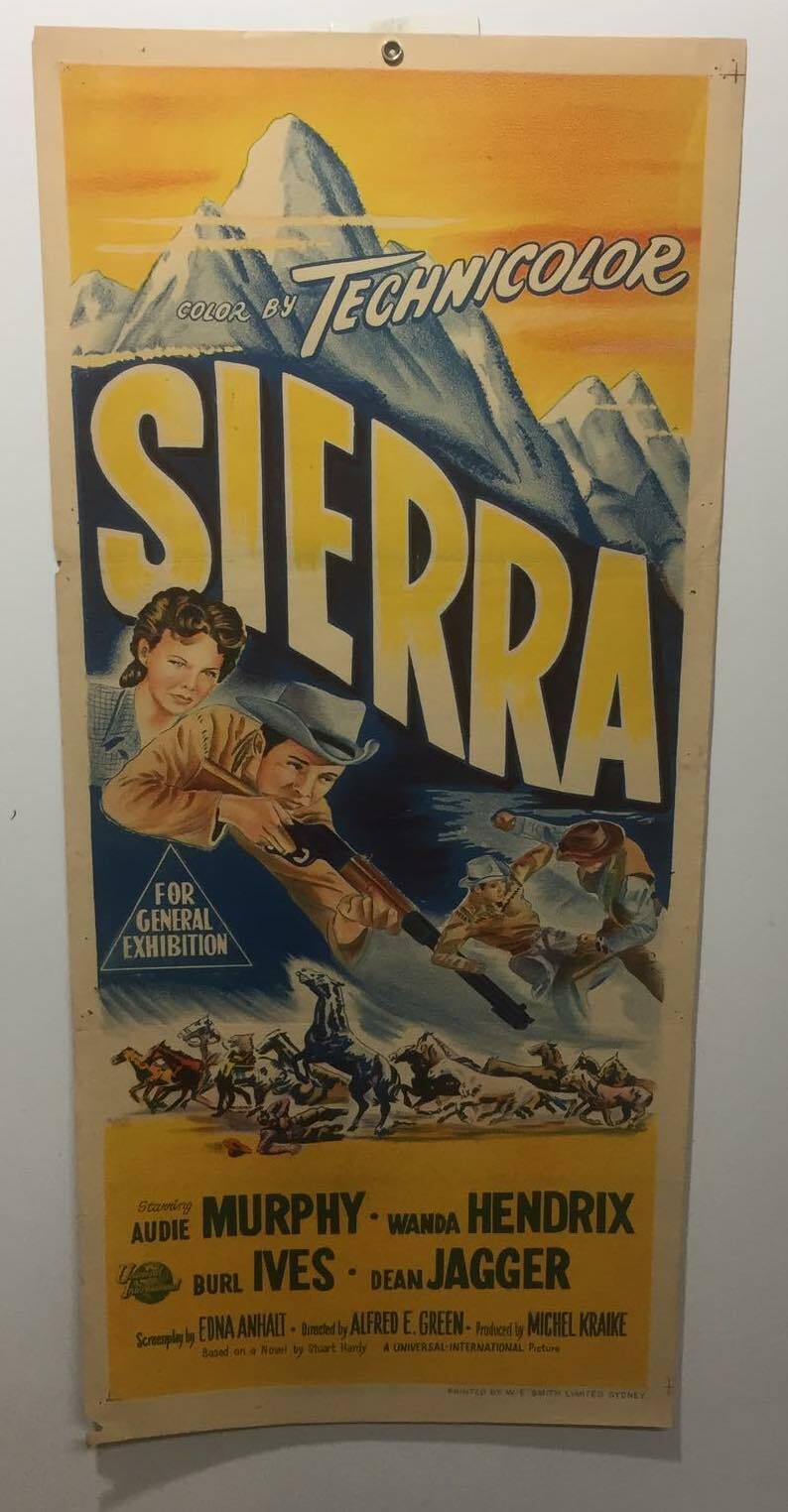 ORIGINAL DAYBILL MOVIE POSTER – SIERRA