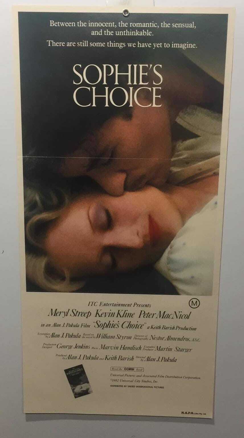 ORIGINAL DAYBILL MOVIE POSTER – SOPHIE'S CHOICE
