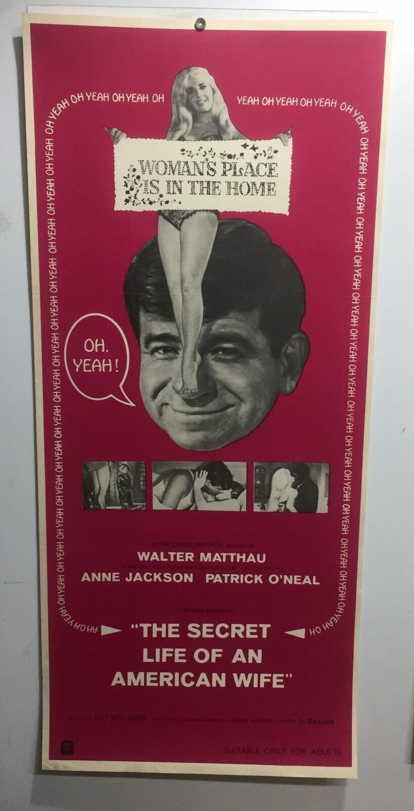 ORIGINAL DAYBILL MOVIE POSTER - THE SECRET LIFE OF AN AMERICAN WIFE