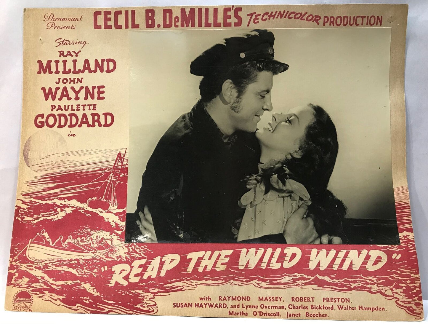 ORIGINAL LOBBY CARD - REAP THE WILD WIND (b) - 1942 - title card