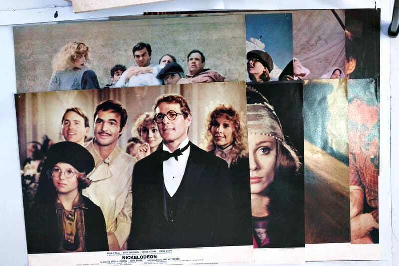 ORIGINAL LOBBY CARDS - NICKELODEON - 1976 - set of 8 - Ryan O'Neal, Burt Rey...