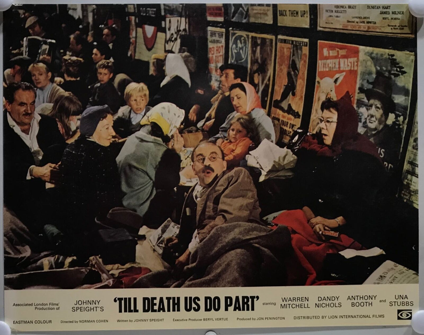 ORIGINAL LOBBY CARDS - 'TILL DEATH US DO PART - 1969 - set of 8