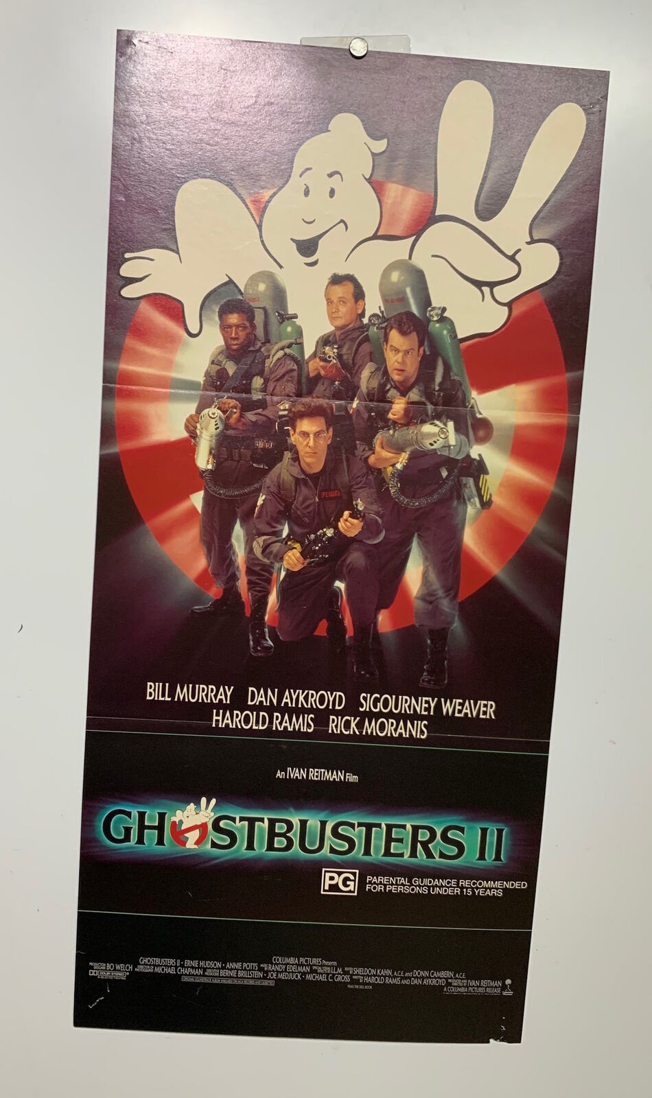 ORIGINAL DAYBILL MOVIE POSTER - GHOST BUSTERS II
