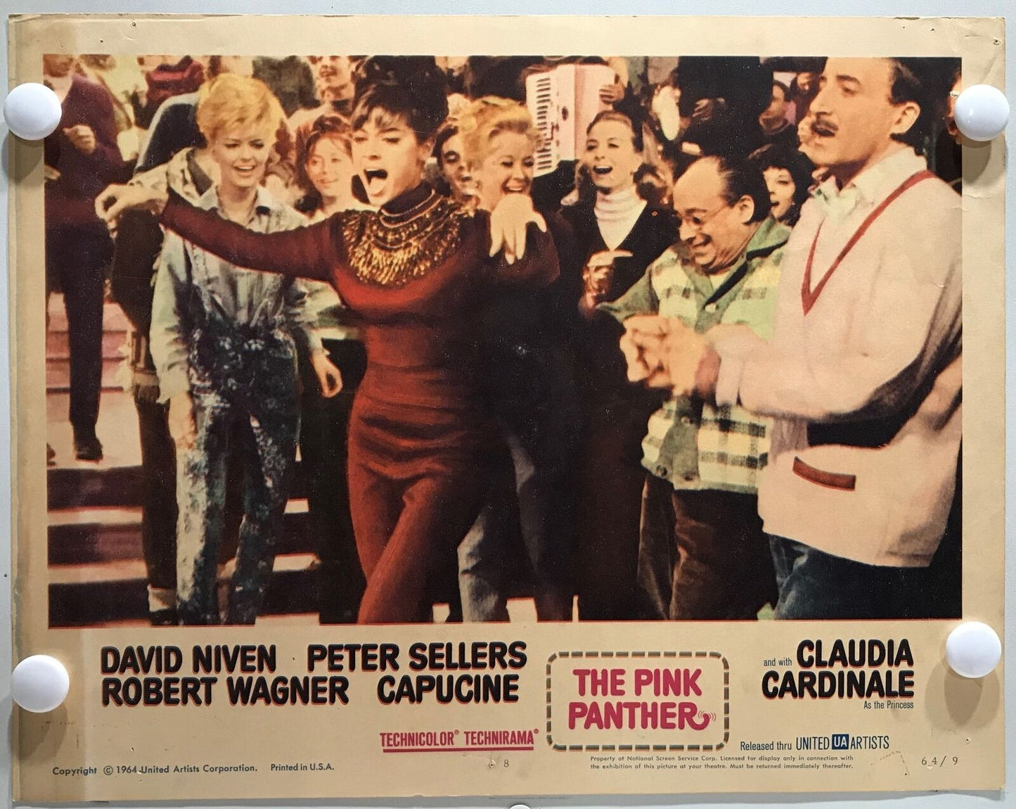 ORIGINAL LOBBY CARDS - THE PINK PANTHER - 1964 - set of 8