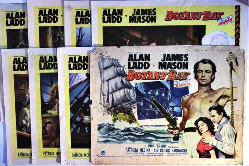 ORIGINAL LOBBY CARDS - BOTANY BAY - 1953 - set of 8