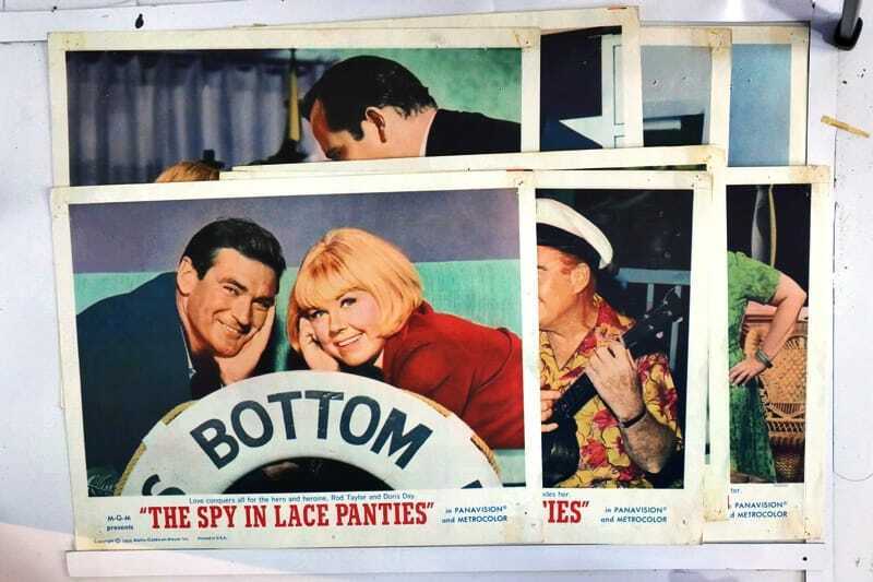 ORIGINAL LOBBY CARDS - THE SPY IN LACE PANTIES - 1966 - set of 8