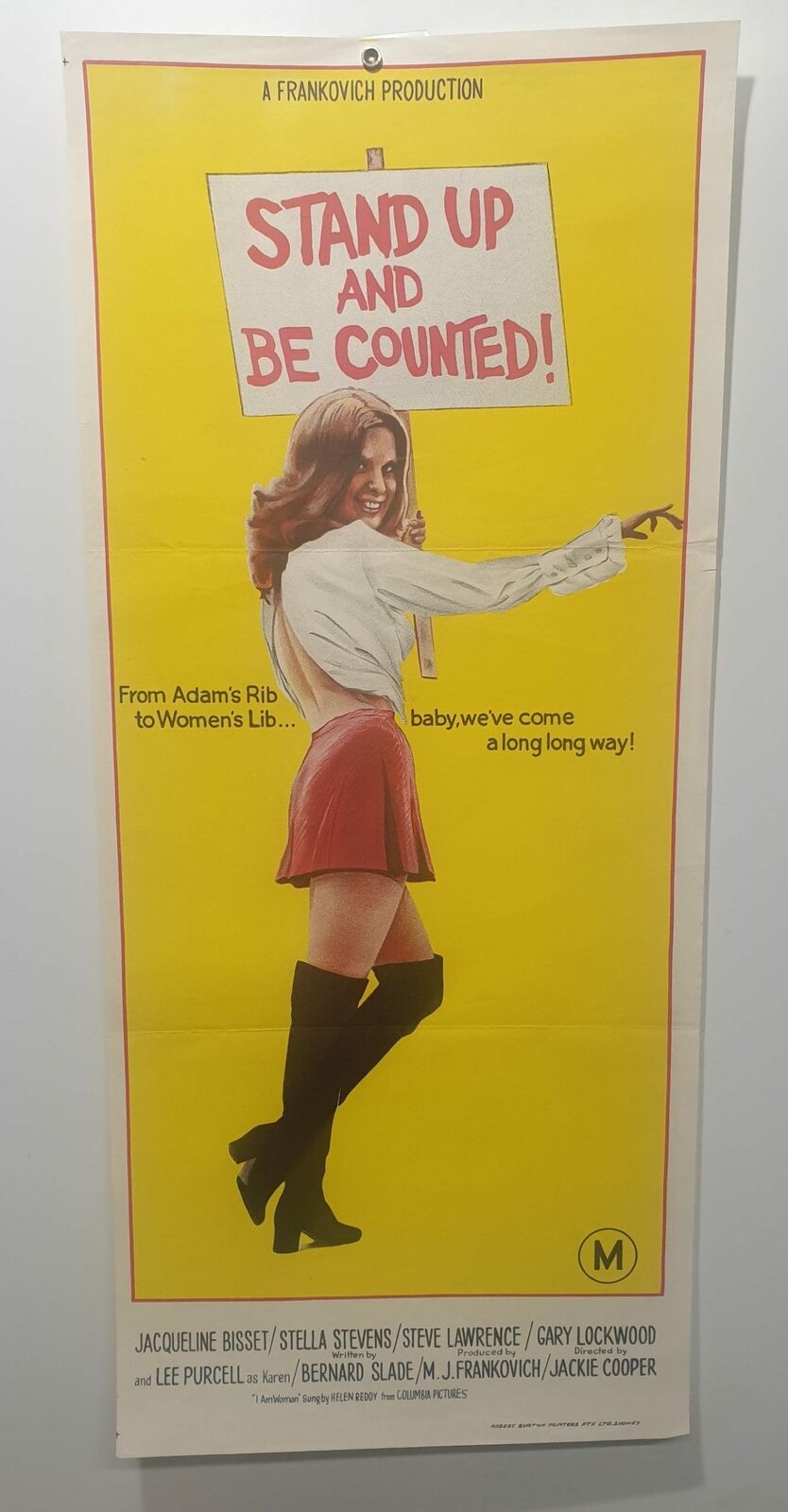 ORIGINAL DAYBILL MOVIE POSTER – STAND UP AND BE COUNTED