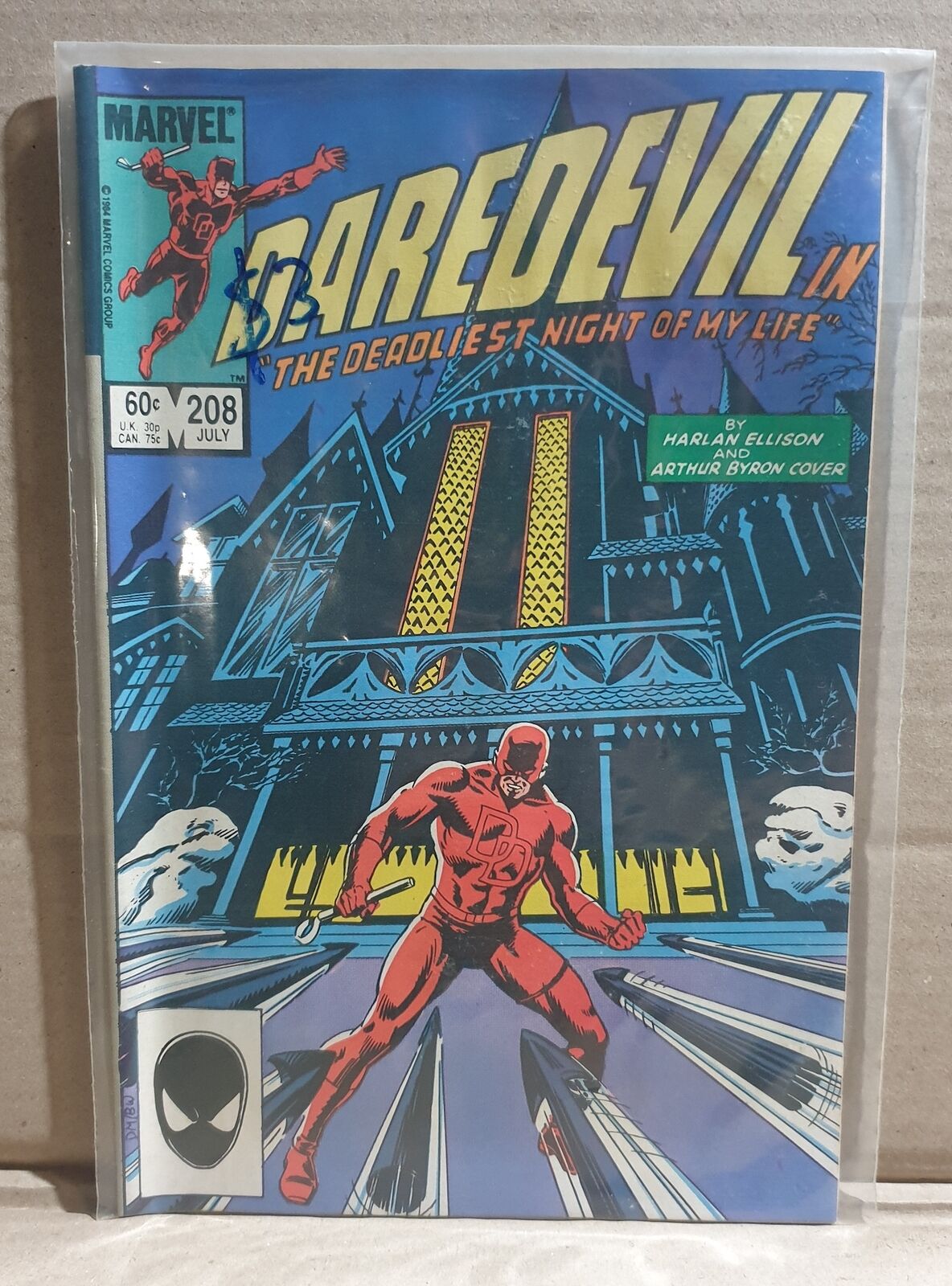 COMIC BOOK - MARVEL DAREDEVIL #208