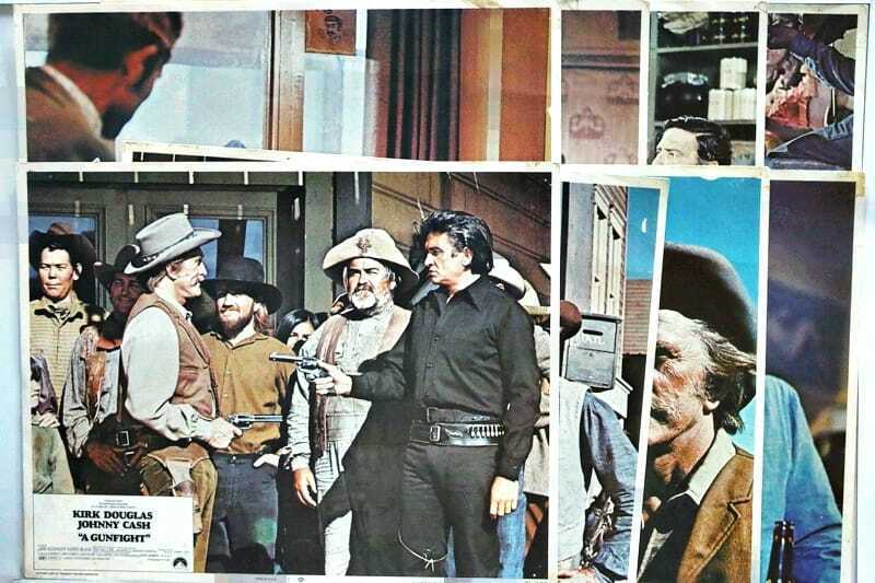 ORIGINAL LOBBY CARDS - A GUNFIGHT - 1971 - set of 8