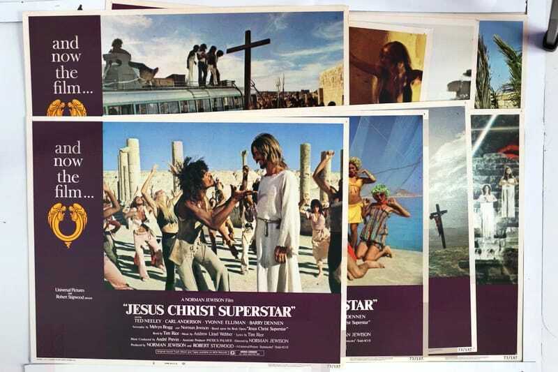 ORIGINAL LOBBY CARDS - JESUS CHRIST SUPERSTAR - 1973 - set of 8