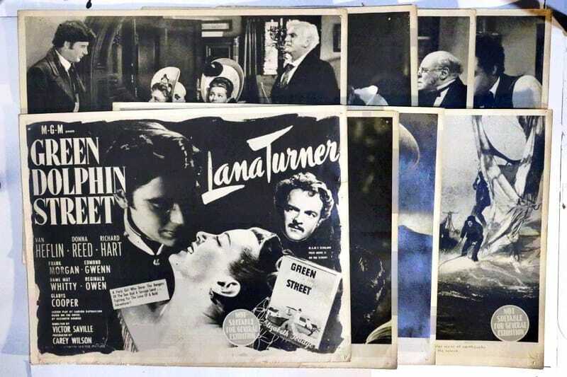 ORIGINAL LOBBY CARDS - GREEN DOLPHIN STREET - 1947 - set of 8