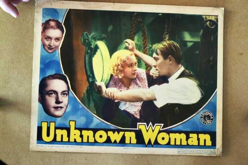 ORIGINAL LOBBY CARD - UNKNOWN WOMAN (a) - 1935