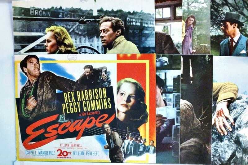 ORIGINAL LOBBY CARDS - ESCAPE - 1948 - set of 8