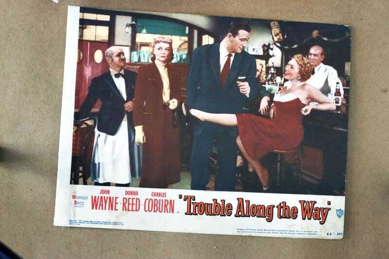 ORIGINAL LOBBY CARD - TROUBLE ALONG THE WAY - 1953
