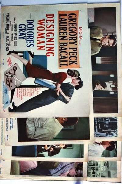 ORIGINAL LOBBY CARDS - DESIGNING WOMAN - 1957 - set of 8