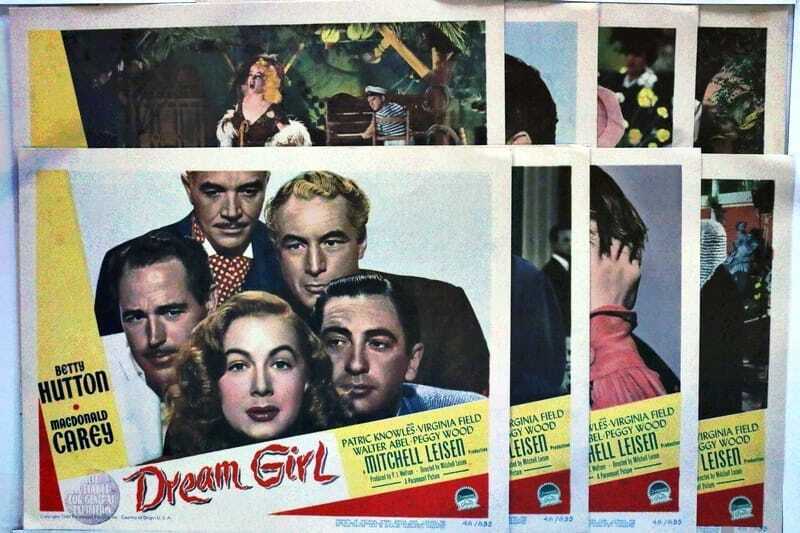 ORIGINAL LOBBY CARDS - DREAM GIRL - 1948 - set of 8