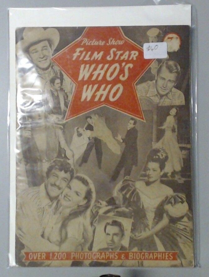 PICTURE SHOW - FILM STAR WHO'S WHO - 1200 MOVIE STAR PHOTOGRAPHS & BIOGRAPHIES