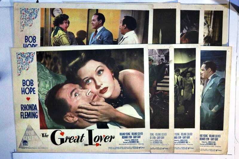 ORIGINAL LOBBY CARDS - THE GREAT LOVER - 1949 - set of 8 .