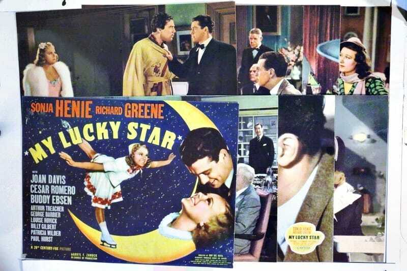 ORIGINAL LOBBY CARDS - MY LUCKY STAR - 1938 - set of 8