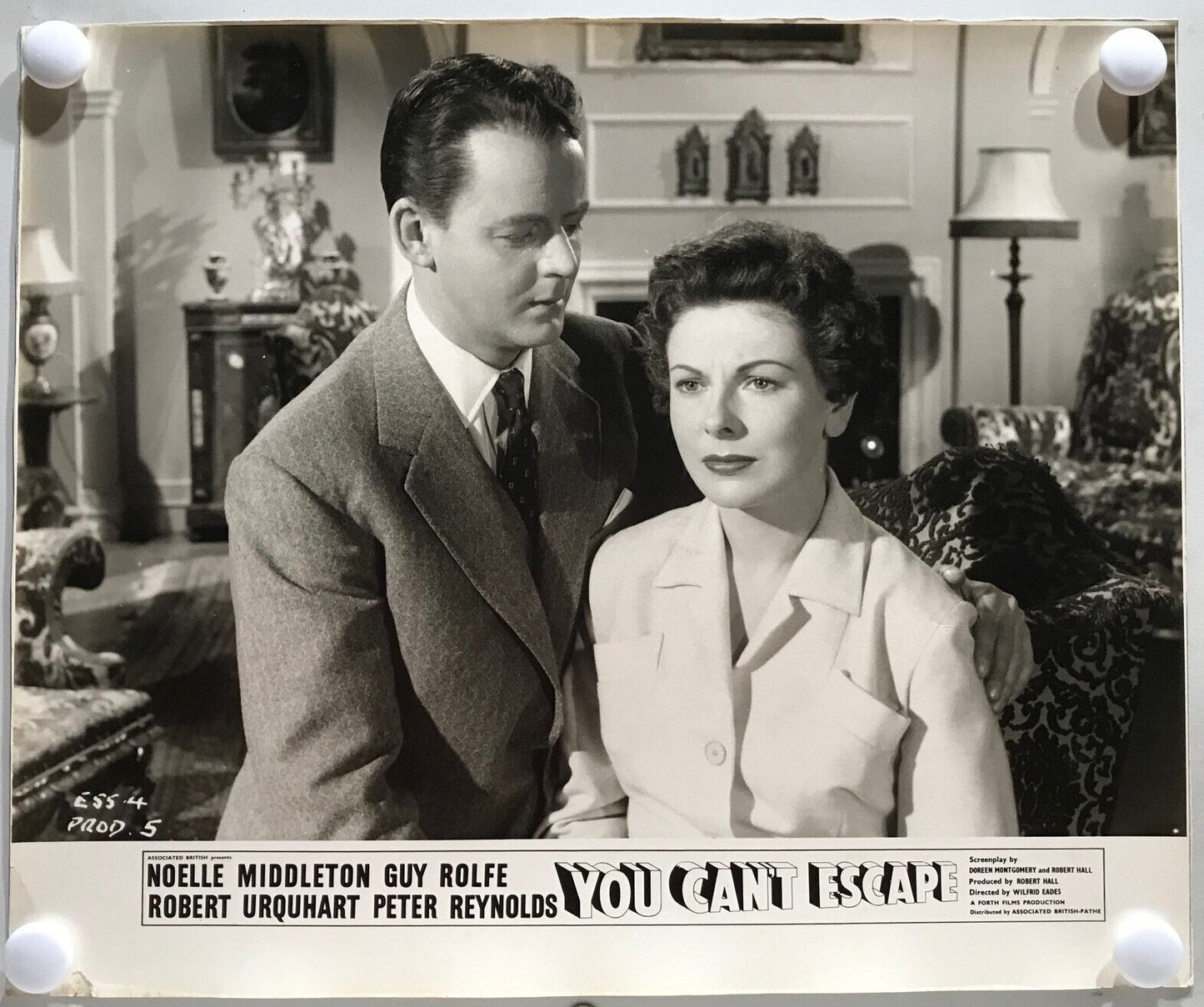 ORIGINAL LOBBY CARDS - YOU CAN'T ESCAPE - 1957 - SET OF 8