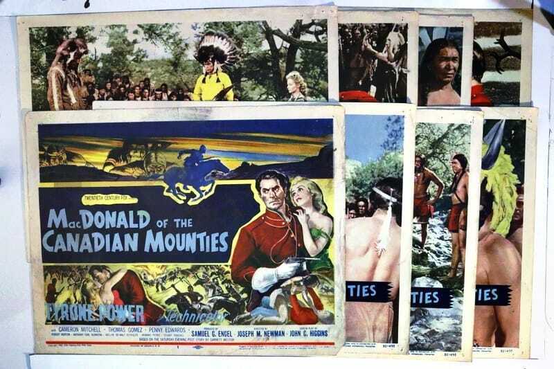 ORIGINAL LOBBY CARDS - MACDONALD OF THE CANADIAN MOUNTIES - (Pony Soldier)-Set of 8