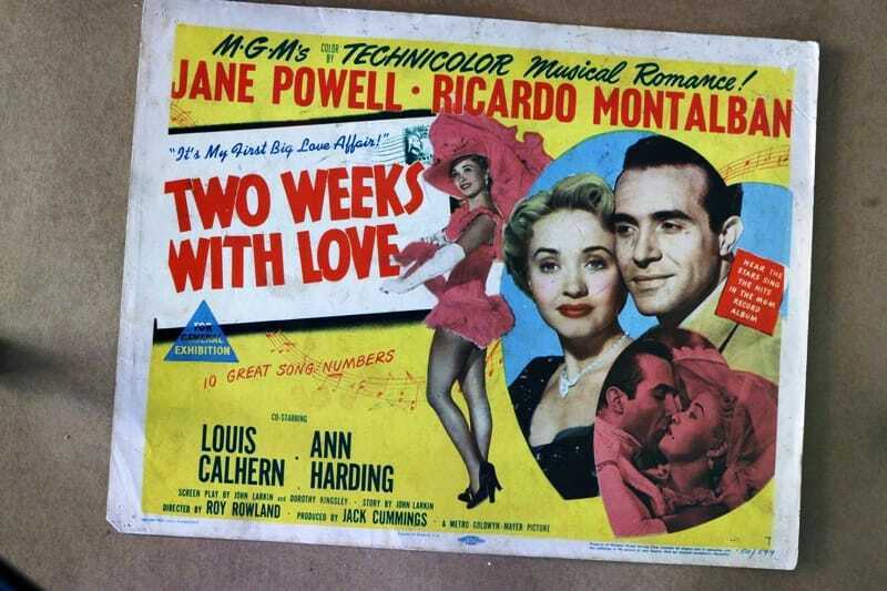 ORIGINAL LOBBY CARD - TWO WEEKS WITH LOVE - 1950