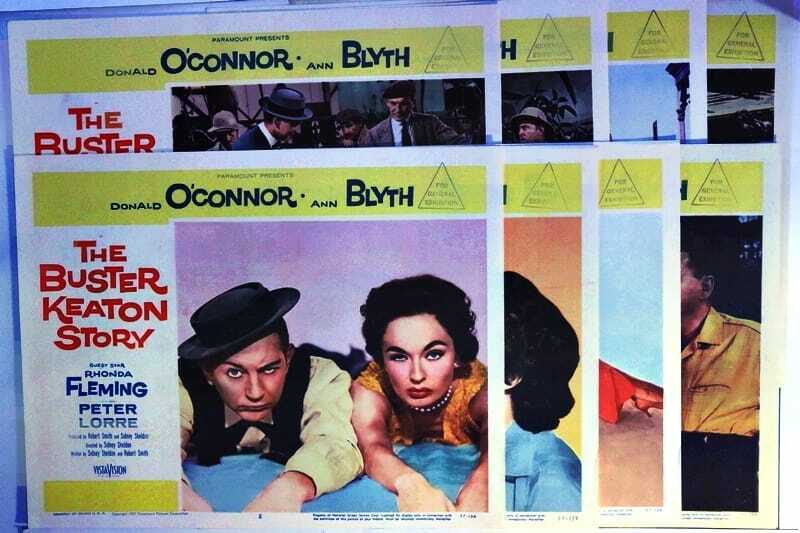 ORIGINAL LOBBY CARDS - THE BUSTER KEATON STORY - 1957 - set of 8