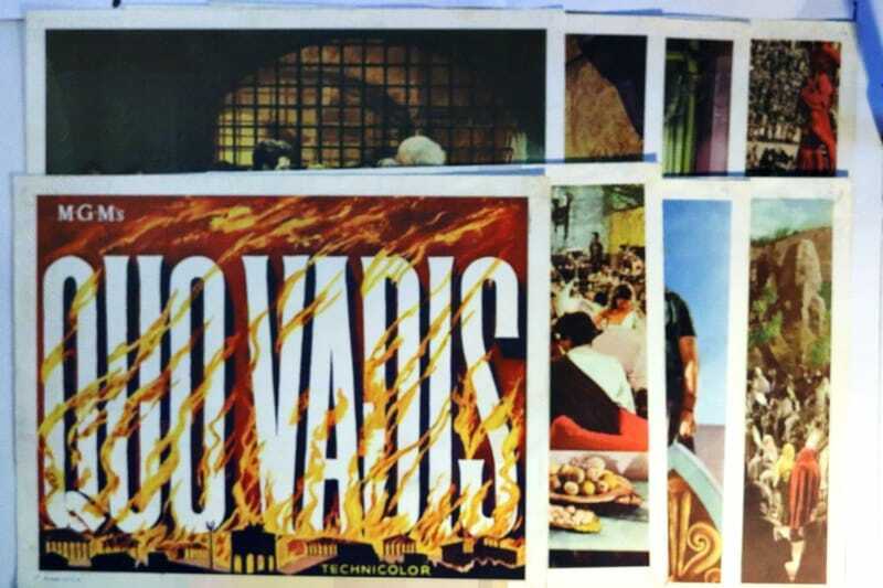 ORIGINAL LOBBY CARDS - QUO VADIS - 1951 - set of 8