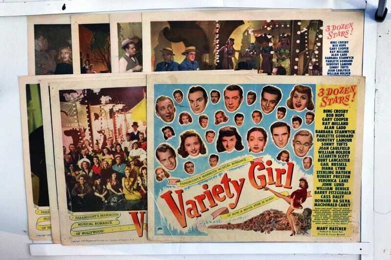 ORIGINAL LOBBY CARDS - VARIETY GIRL - 1947 - set of 8