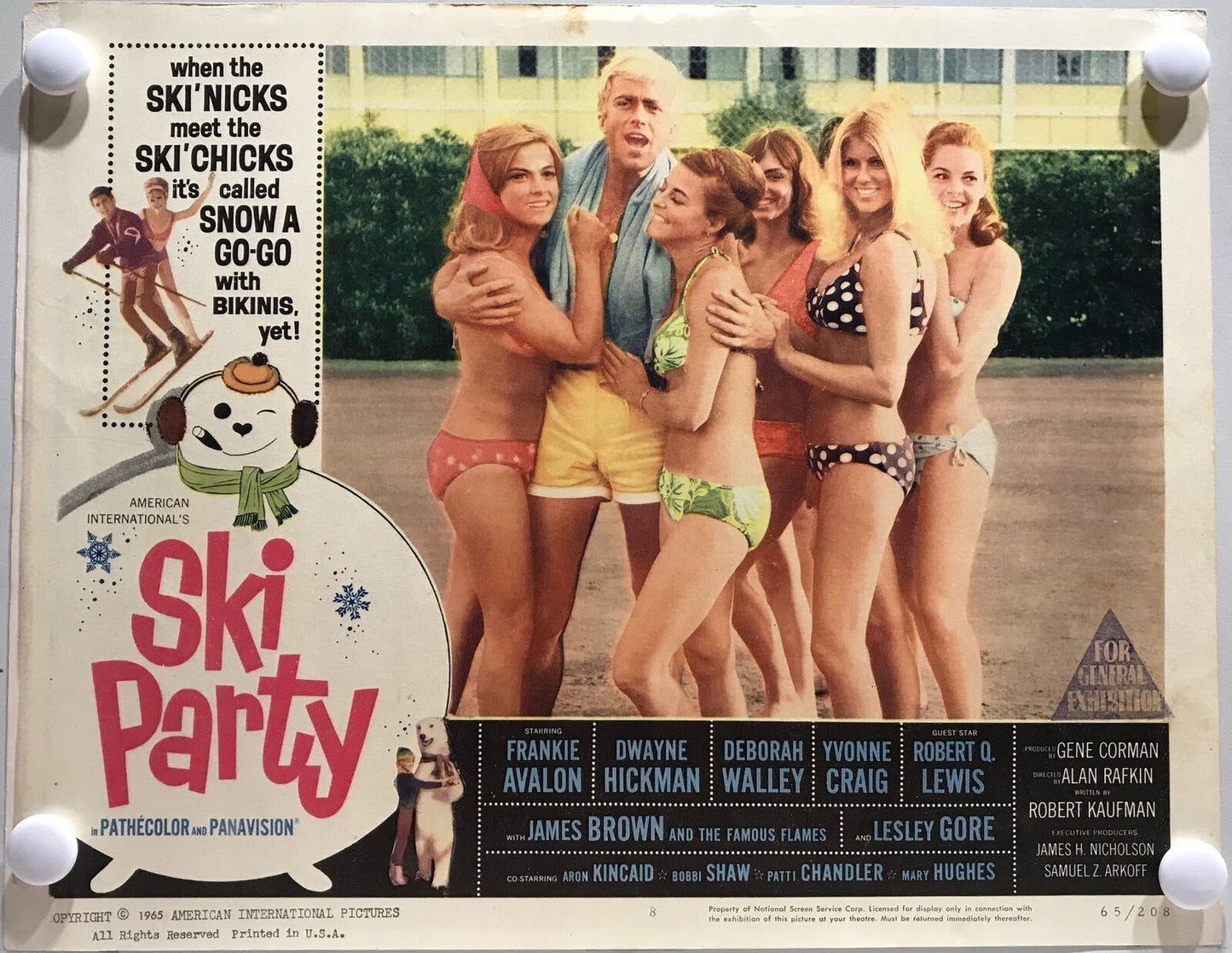 ORIGINAL LOBBY CARDS - SKI PARTY (b) - 1965 - set of 8