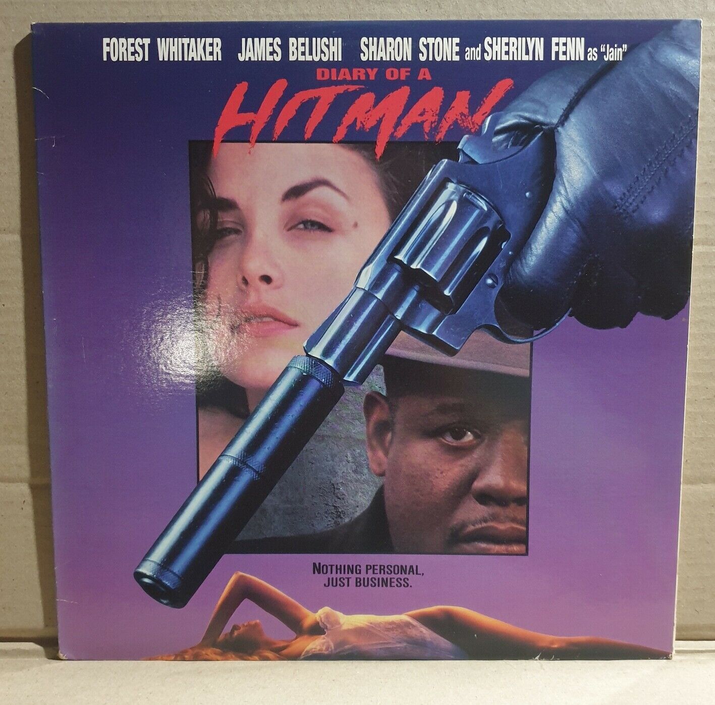 LASERDISC MOVIE - DIARY OF A HITMAN - Forest Whitaker, James Belushi, Sharon...