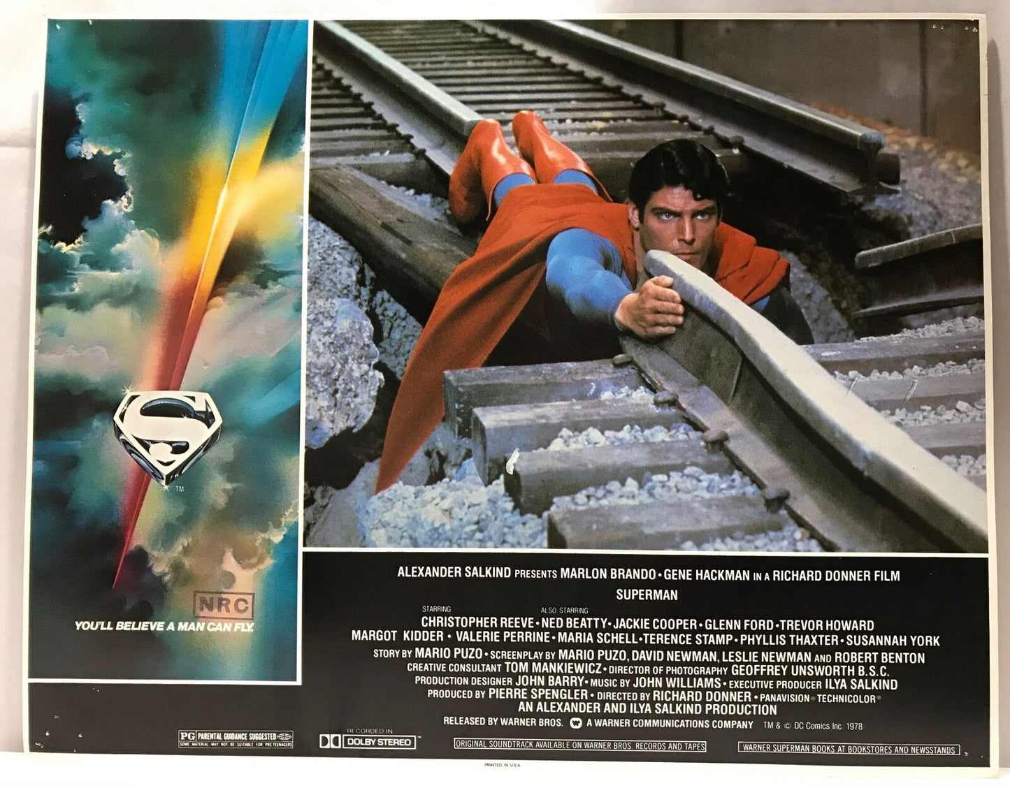 ORIGINAL LOBBY CARD - SUPERMAN (d) - 1978 - title card