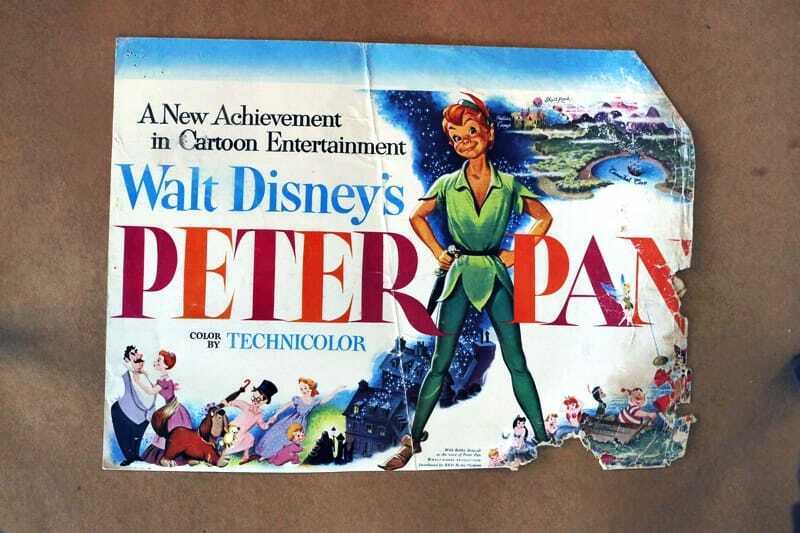 ORIGINAL LOBBY CARD - PETER PAN - Walt Disney - 1953 - title card