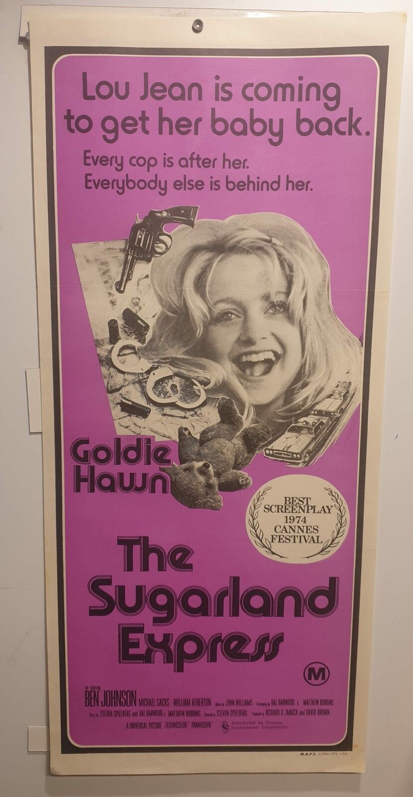 ORIGINAL DAYBILL MOVIE POSTER – THE SUGARLAND EXPRESS