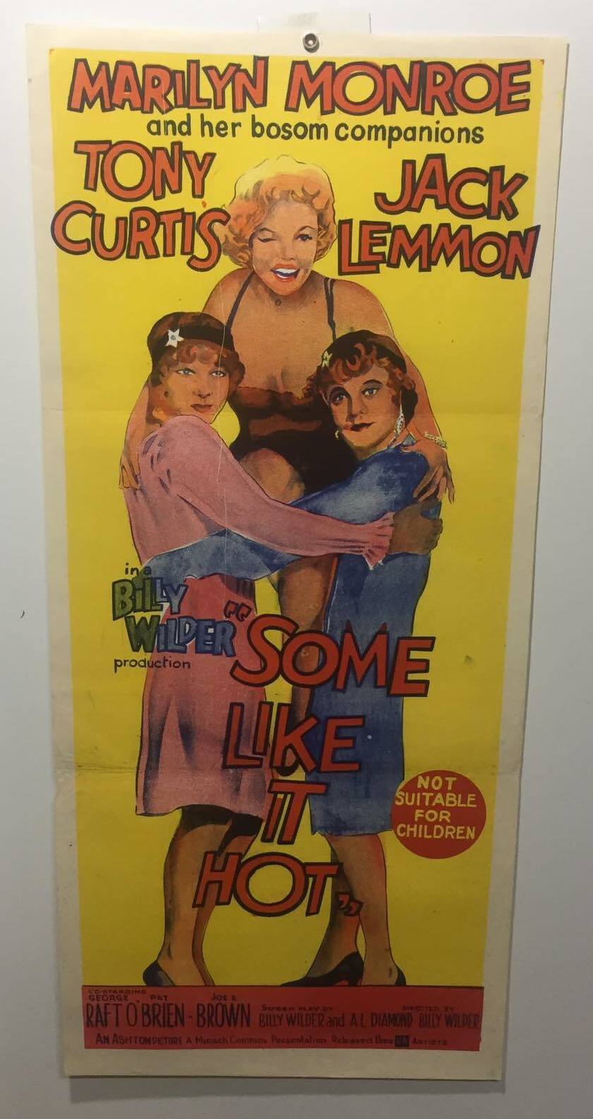 ORIGINAL DAYBILL MOVIE POSTER - SOME LIKE IT HOT (a) - 1959