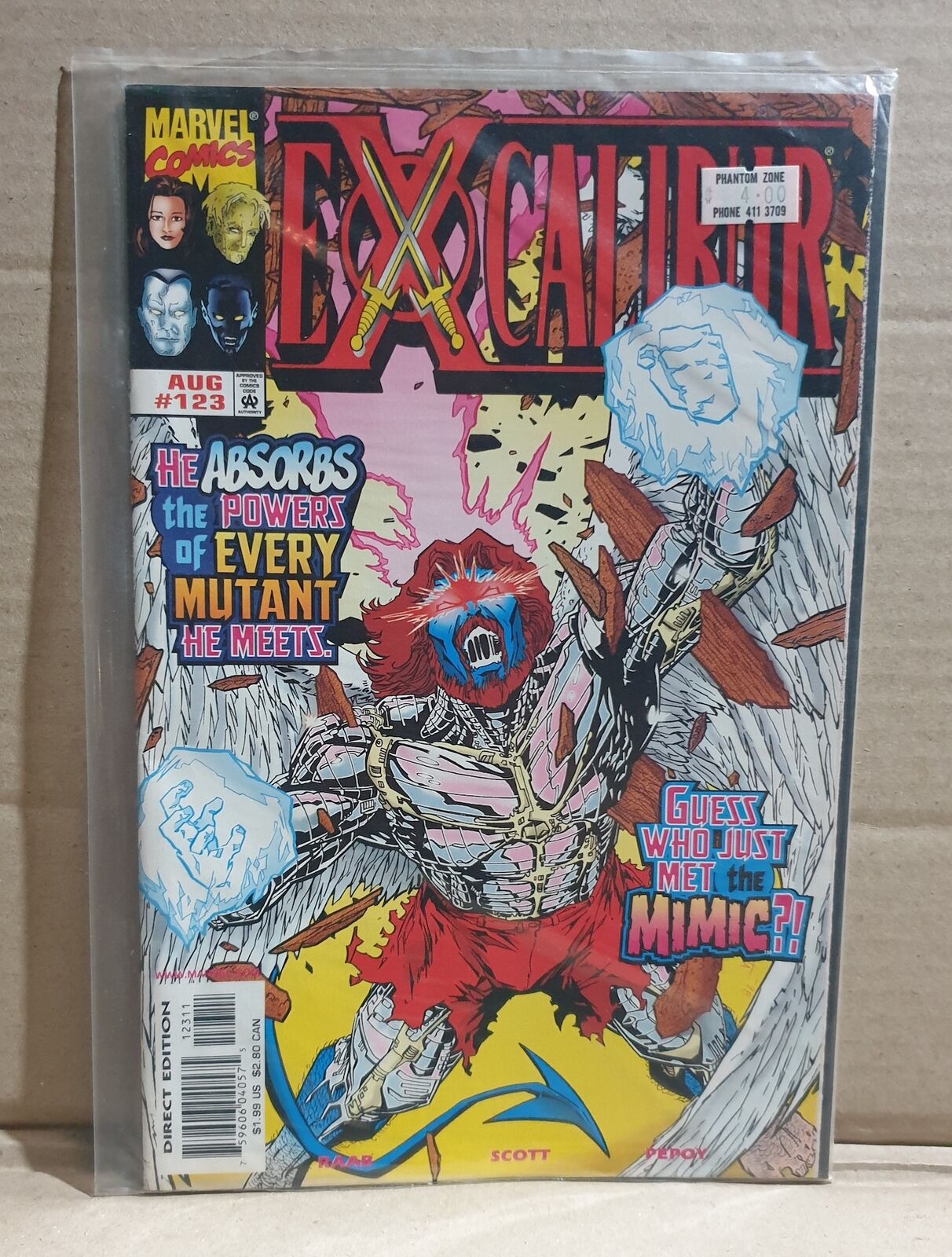 COMIC BOOK - MARVEL EXCALIBUR #123