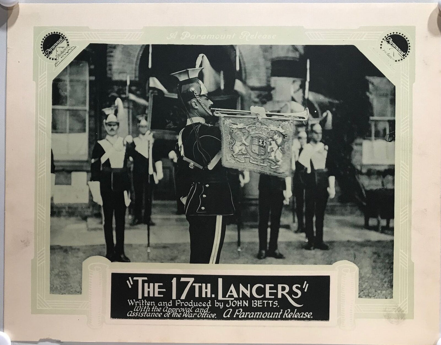 ORIGINAL LOBBY CARDS - THE 17TH LANCERS - 1929 - John Betts - set of 8