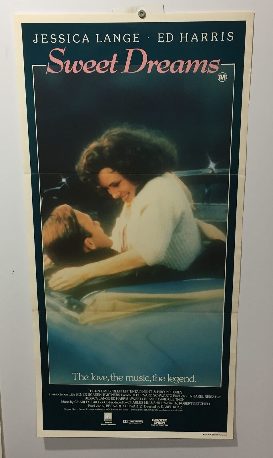 ORIGINAL DAYBILL MOVIE POSTER - SWEET DREAMS - AUSTRALIAN