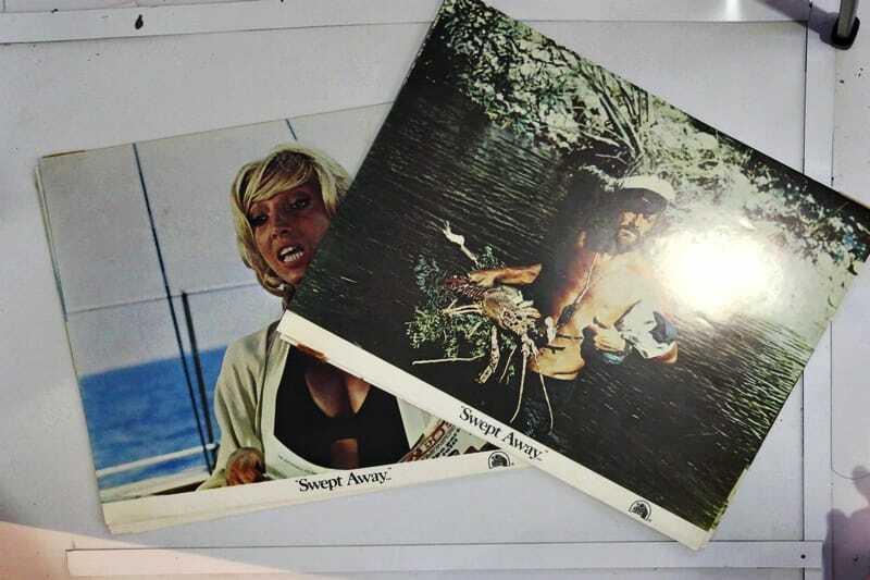 ORIGINAL LOBBY CARDS - SWEPT AWAY - 1975 - set of 8