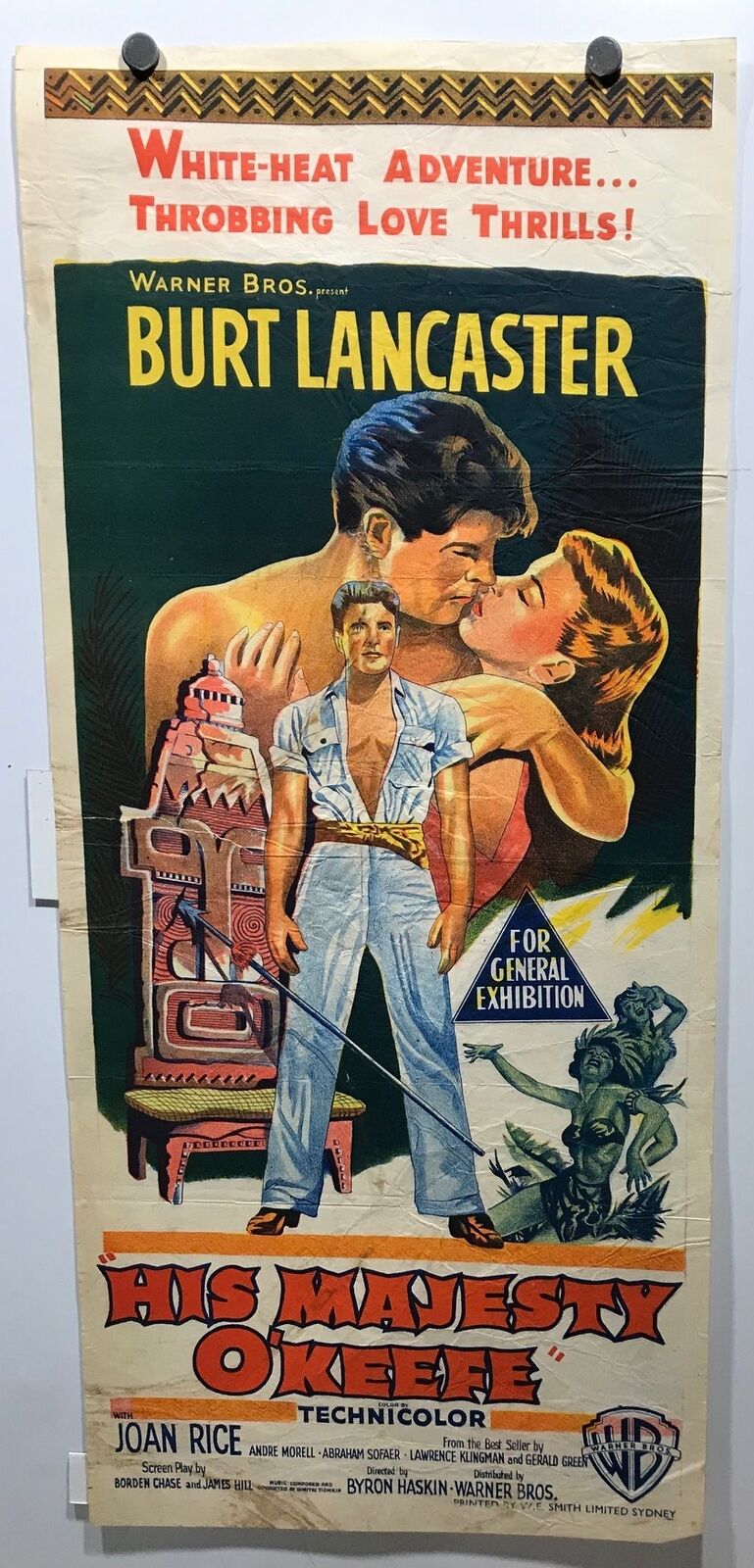 ORIGINAL DAYBILL MOVIE POSTER - HIS MAJESTY O'KEEFE