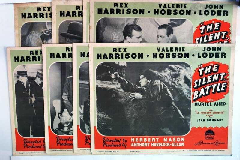 ORIGINAL LOBBY CARDS - SILENT BATTLE - 1939 - set of 8
